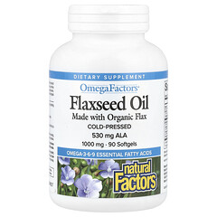 Flaxseed Oil, 1,000 mg, 90 Softgels