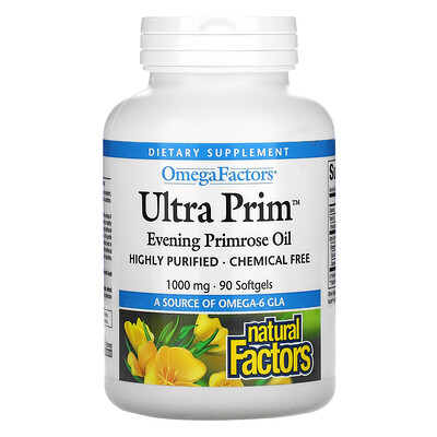 Natural Factors Ultra Prim, 1000 mg, 90 Softgles