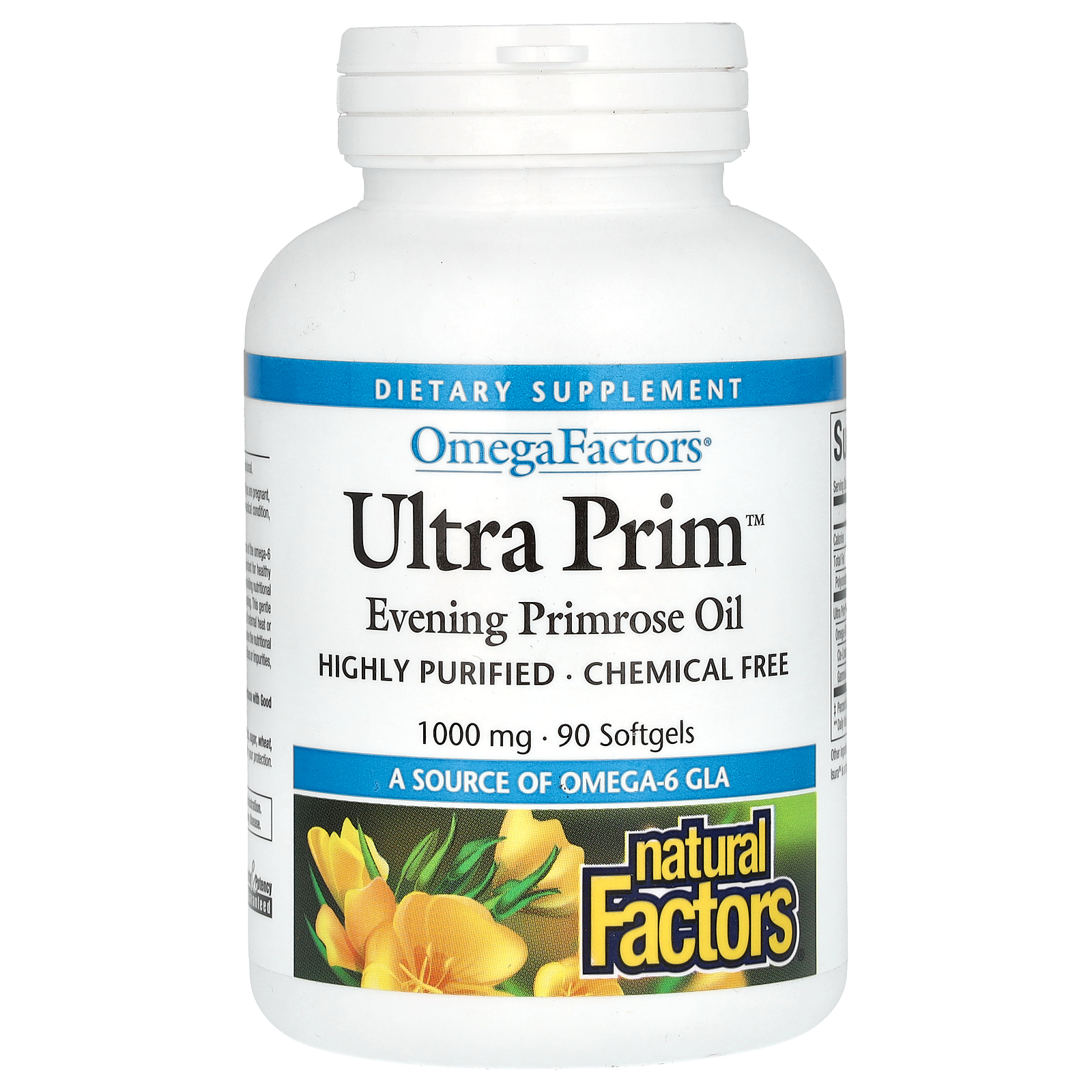 Natural Factors (내추럴팩터스), Ultra Prim, 1,000mg, 소프트젤 90정 (판매가 중단된 상품)
