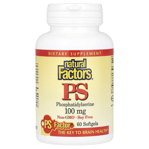 Natural Factors, PS Phosphatidylserine, 100 mg, 60 Softgels
