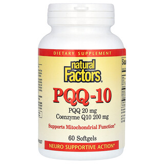 Natural Factors, PQQ-10, 60 capsule molli