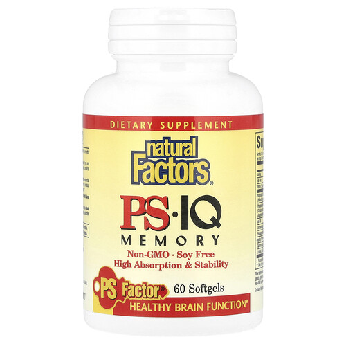 Natural Factors, PS – IQ Memory, 60 Weichkapseln
