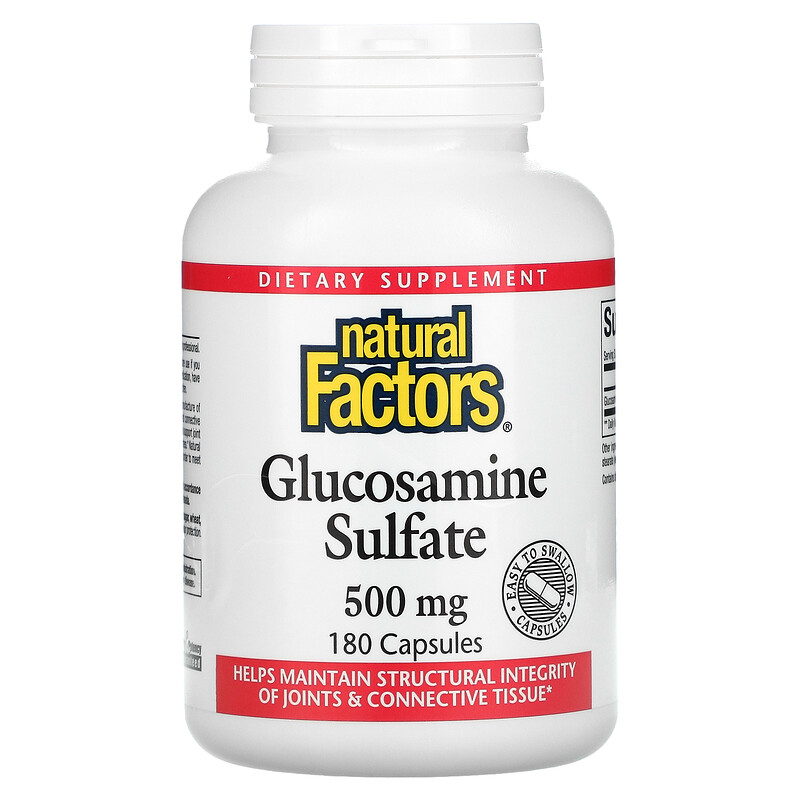 Natural Factors, Glucosamine Sulfate, 500 mg, 180 Capsules iHerb