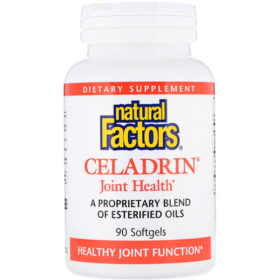 Natural Factors Celadrin, для здоровья суставов, 90 мягких таблеток