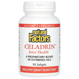 Natural Factors, Celadrin, Saúde das Articulações, 90 Cápsulas Softgel