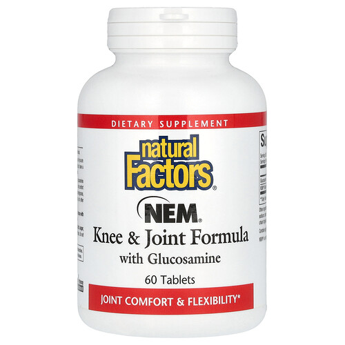 Natural Factors, NEM, Formule genoux et articulations, 60 comprimés