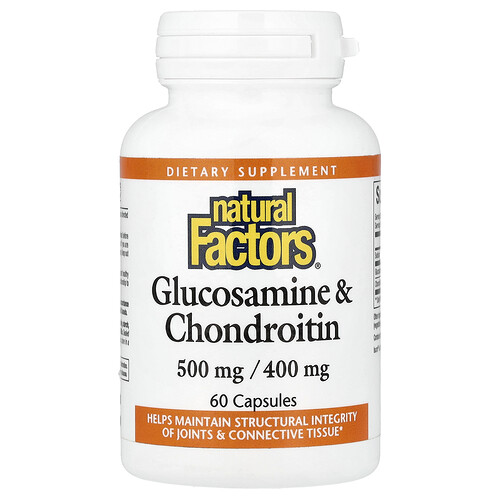 Natural Factors, Glucosamin und Chondroitin, 500 mg/400 mg, 60 Kapseln