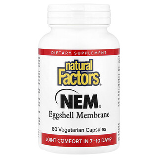 Natural Factors, NEM®, Eggshell Membrane, 60 Vegetarian Capsules