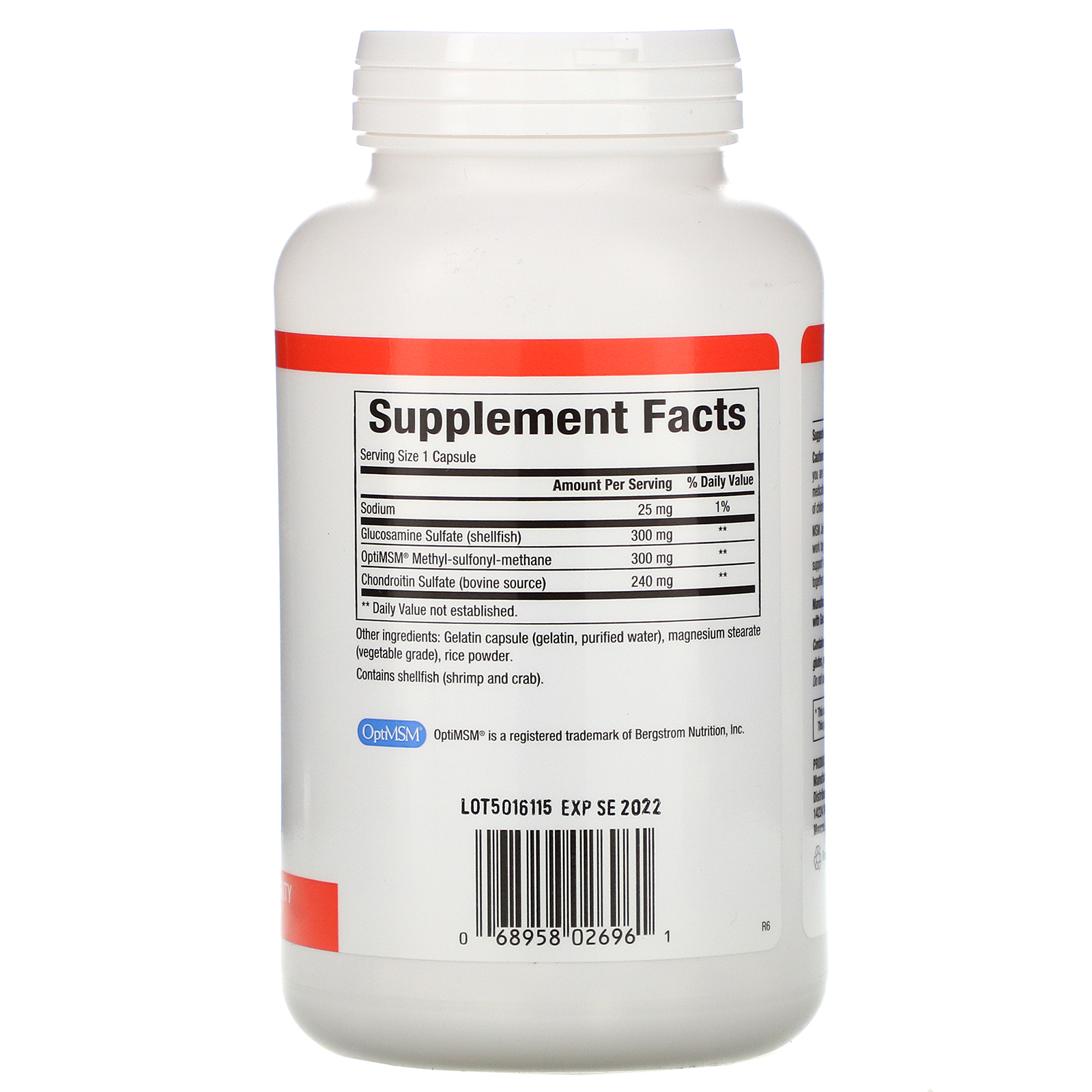 Natural factors msm joint formula 180 capsules iherb