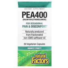 PEA400, пальмітоїлетаноламід, 400 мг, 90 вегетаріанських капсул