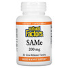 Natural Factors, SAMe, 200 mg, 30 Slow Release Tablets