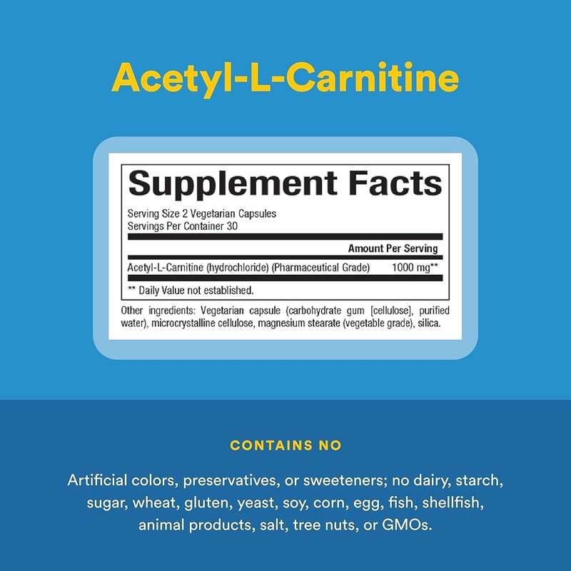 que es acetil l carnitina L-Carnitina 250 cpsulas Transforma tu rutina de salud y bienestar con nuestro Acetil L Acetil-L-carnitina, 500 mg, 200 cpsulas