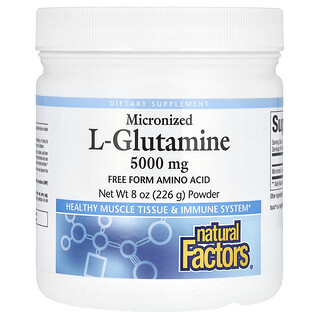 Natural Factors, Mikronize L-Glutamin Tozu, 8 oz (226 g)