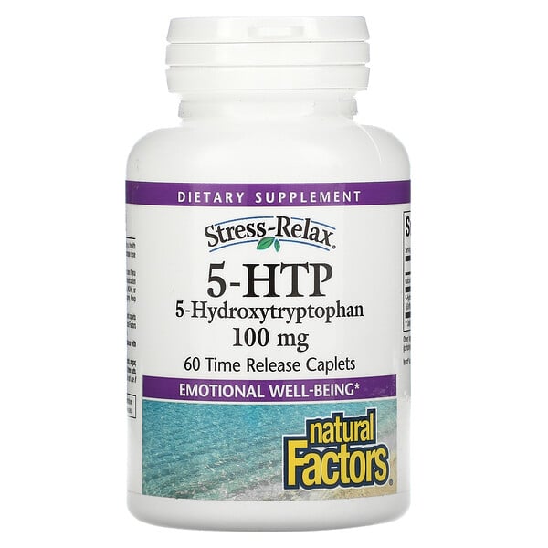 Stress-Relax, 5-HTP, 100 mg, 60 Time Release Caplets