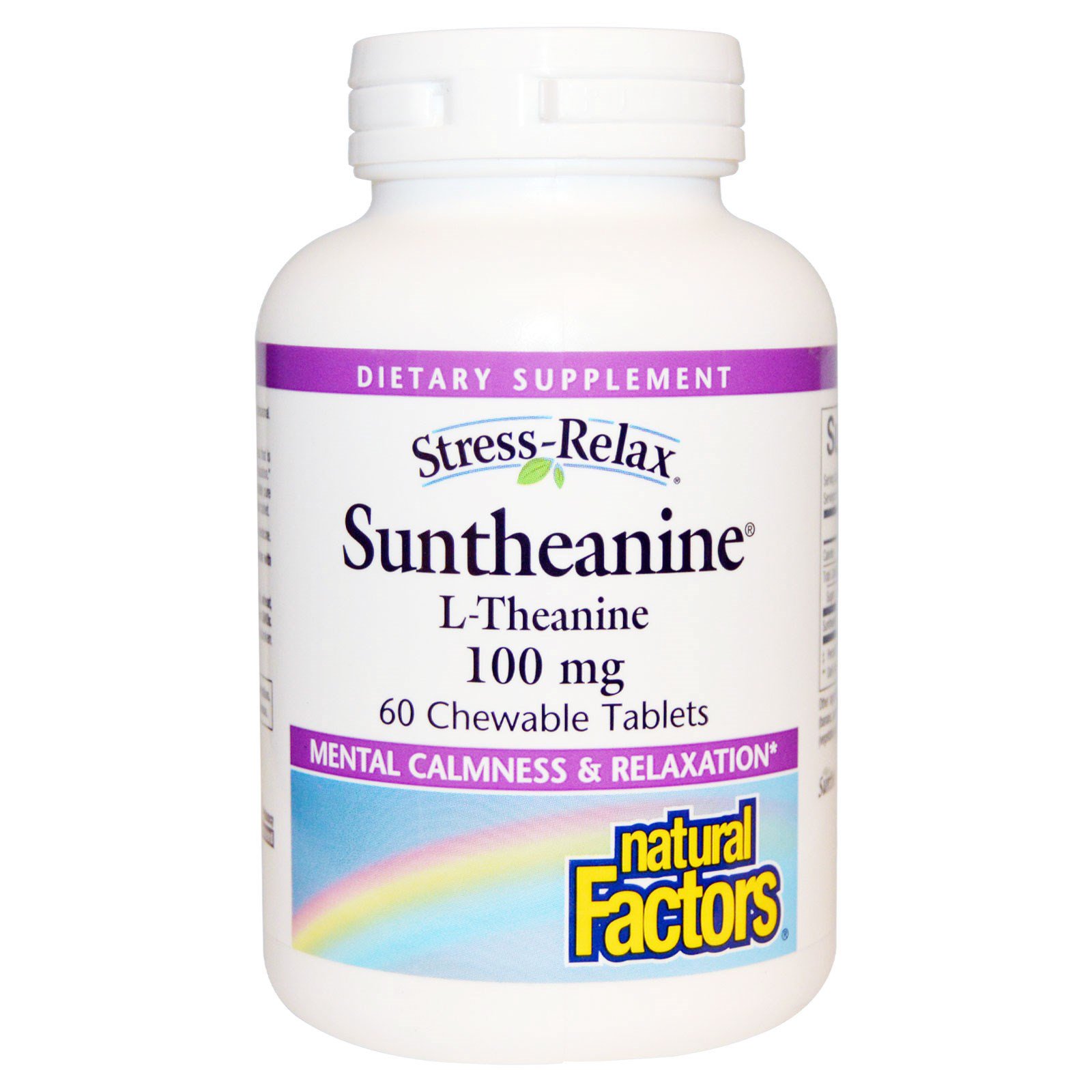 Natural Factors Stress Relax Suntheanine L Theanine 100 Mg 60 