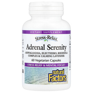 Natural Factors, Stress-Relax®Adrenal Serenity素食胶囊，60 粒装