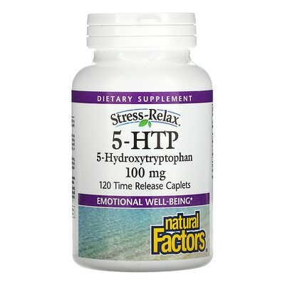 Natural Factors 5-HTP, 100 mg , 120 Time Release Caplets