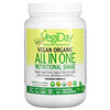 Натурал Факторс, VegiDay, Vegan Organic All In One Nutritional Shake, Natural Unflavored, 12.7 oz (360 g)