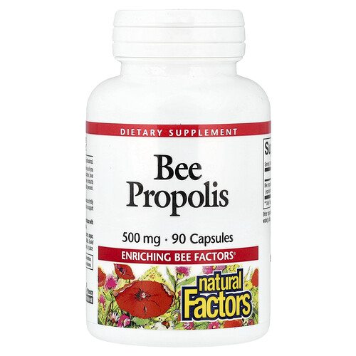 Natural Factors Bee Propolis, 500 mg, 90 Capsules