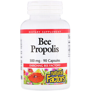 Отзывы о Натурал Факторс, Bee Propolis, 500 mg, 90 Capsules