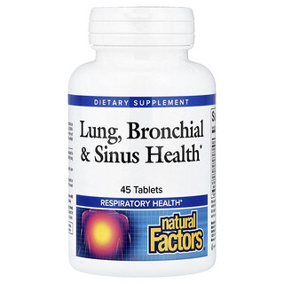 Natural Factors, Lung, Bronchial & Sinus Health，45 片