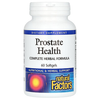 Natural Factors, Prosztata egészség, 60 Softgels