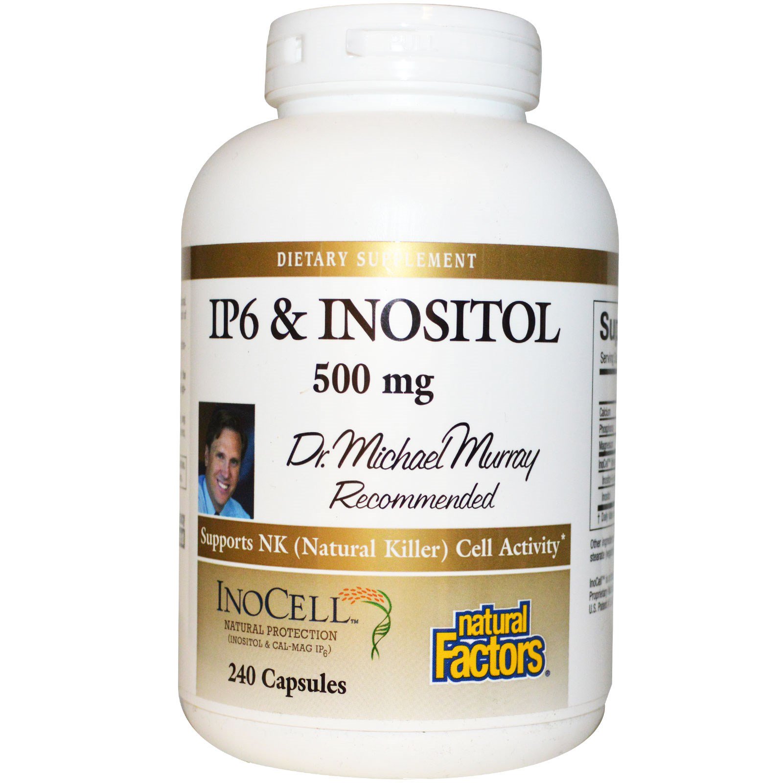 Natural Factors, IP6 & Inositol, 500 mg, 240 Capsules iHerb