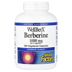 WellBetX®, берберин, 120 вегетаріанських капсул (500 мг у капсулі)