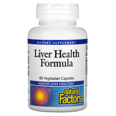 

Natural Factors Liver Health Formula, 60 растительных капсул