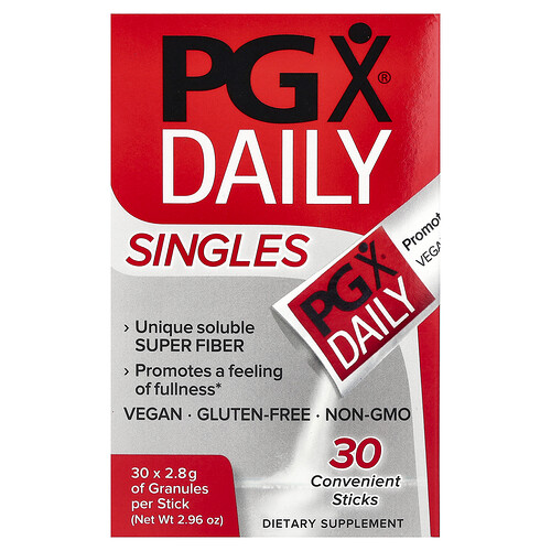Natural Factors PGX® Daily, Singles, 30 Convenient Sticks, (2.8 g) Each
