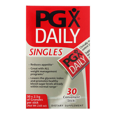Natural Factors PGX на каждый день, в индивидуальной упаковке, неароматизированные гранулы, 30 пакетиков, 2,5 г каждый