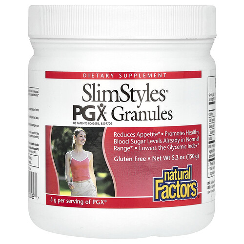Natural Factors SlimStyles, PGX Granules, Unflavored, 5.3 oz (150 g)