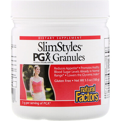 Natural Factors SlimStyles, Полигликомплекс в гранулах, Без ароматизаторов, 5,3 унции (150 г)