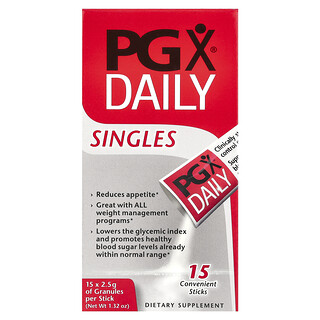 Natural Factors, PGX Daily, Individuales, 15 barras, 2,5 g por barra