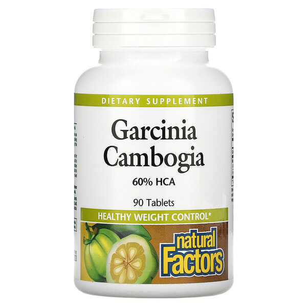 Natural Factors, ガルシニアカンボジア、 750 mg、 90 タブレット