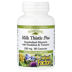 Herbal Factors®, розторопша плюс, 90 капсул