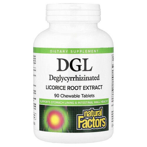 iHerb UK - Natural Factors , Dgl Licorice Root Extract, 90 Chewable Tablets