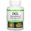 Natural Factors, DGL สารสกัด Deglycyrrhizinated Licorice จากรากชะเอมเทศ บรรจุ 90 เม็ดเคี้ยว
