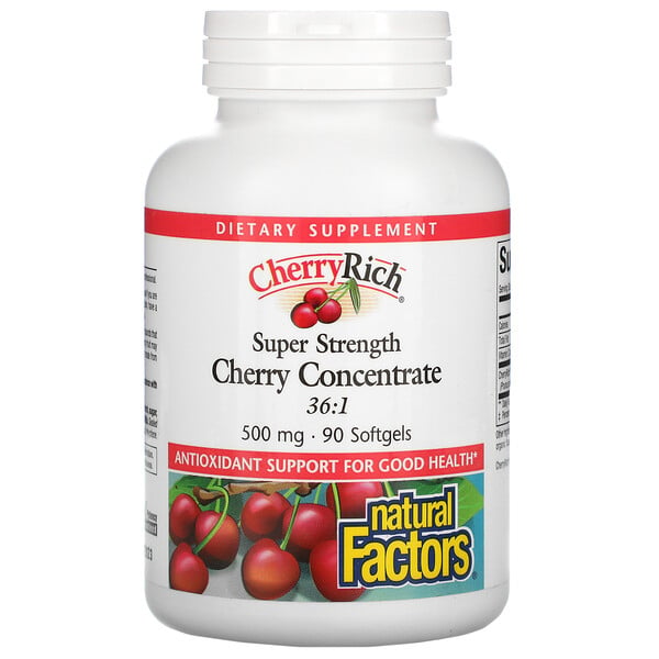 Cherry Concentrate, Super Strength, 500 mg, 90 Softgels