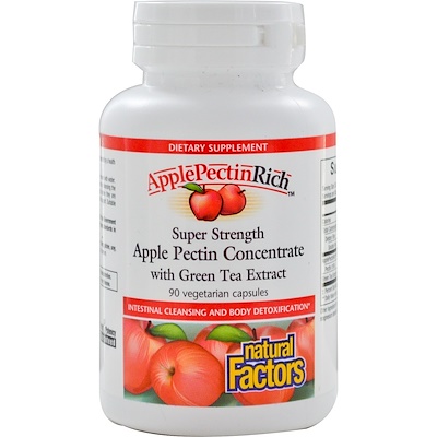 

Natural Factors Apple Pectin Concentrate, Super Strength , 90 Vegetarian Capsules