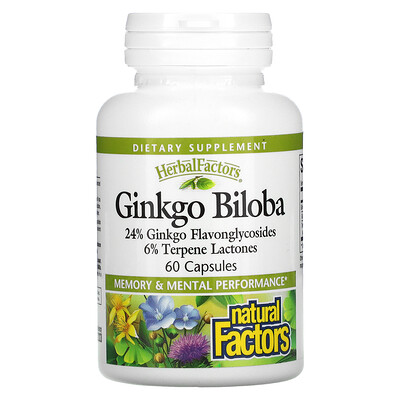 

Natural Factors Ginkgo Biloba 60 Capsules