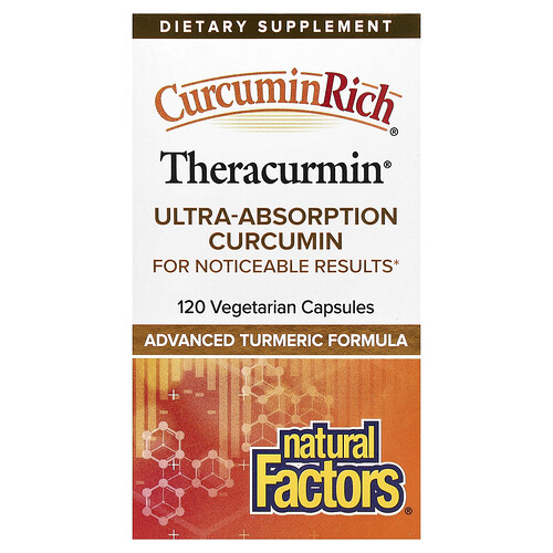 Natural Factors, CurcuminRich®, Theracurmin®, 120 Vegetarian Capsules (30 mg per Capsule)