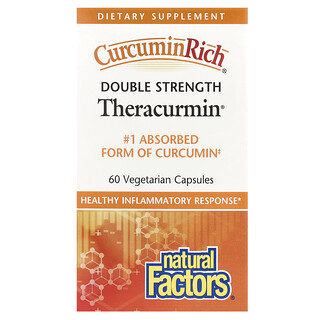 Natural Factors, CurcuminRich®, Theracurmin®, 60 mg, 60 capsules végétariennes