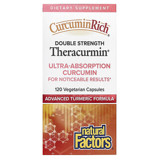 Natural Factors, CurcuminRich®，Theracurmin®，60 mg，120 粒素食膠囊