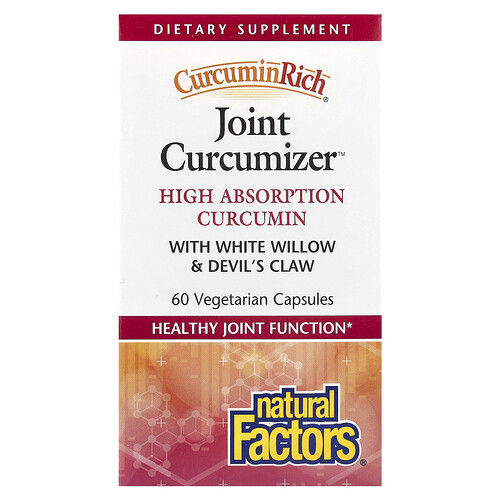 Natural Factors CurcuminRich®, Joint Curcumizer®, 60 Vegetarian Capsules