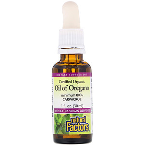 Отзывы о Натурал Факторс, Organic Oil of Oregano, 1 fl oz (30 ml)
