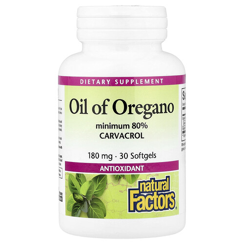Natural Factors, Oreganoöl, 30 Weichkapseln