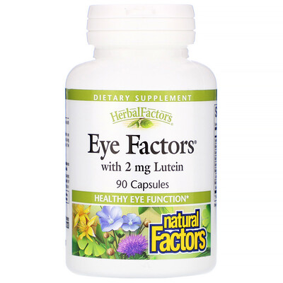 Natural Factors Eye Factors с 2 мг лютеина, 90 капсул