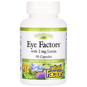Отзывы о Натурал Факторс, Eye Factors with 2 mg Lutein, 90 Capsules