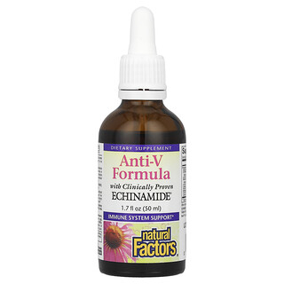 Natural Factors, Anti-V formula, s klinički dokazanim ehinamidom®, 50 ml